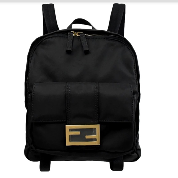 Preowned Fendi baguette backpack.  Perfect size,10 x 4.5 x 11 - Picture 1 of 5